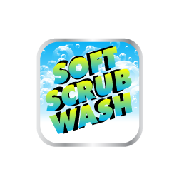 soft scrub wash icon